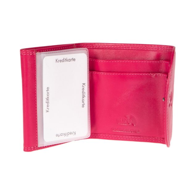 343FUCHSIA (2) - Δερμάτινο γυναικείο πορτοφόλι