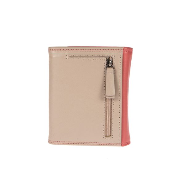 91597SALMON (2) - Δερμάτινο γυναικείο πορτοφόλι
