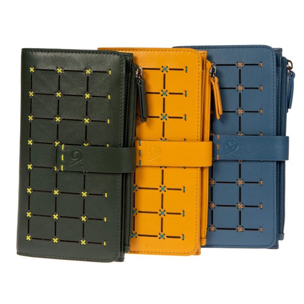 91603 (2) - Δερμάτινο γυναικείο πορτοφόλι