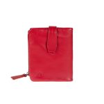 91613RED (1) - Δερμάτινο γυναικείο πορτοφόλι