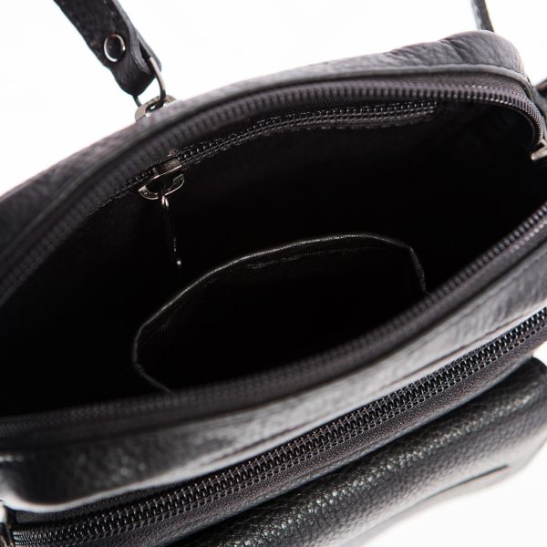 DE-1180 (4) - Δερμάτινο τσαντάκι χιαστί.