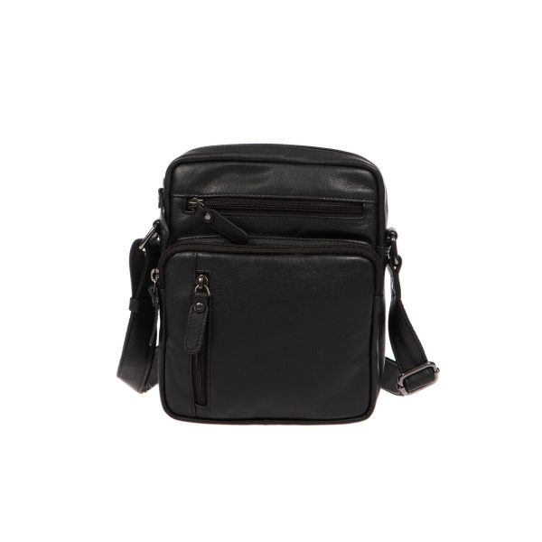 ΔΕ-1186 - Δερμάτινο τσαντάκι χιαστί