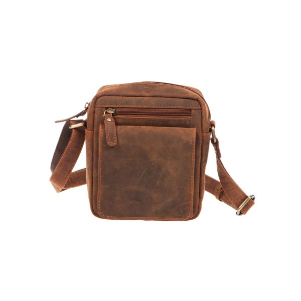 ΔΕ-157 - Δερμάτινο τσαντάκι χιαστί