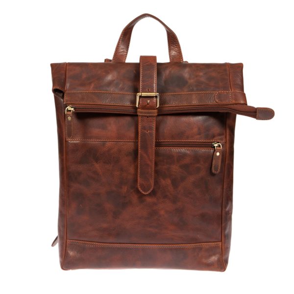 ΔΕ-41123 V - Δερμάτινο σακίδιο πλάτης (23513)