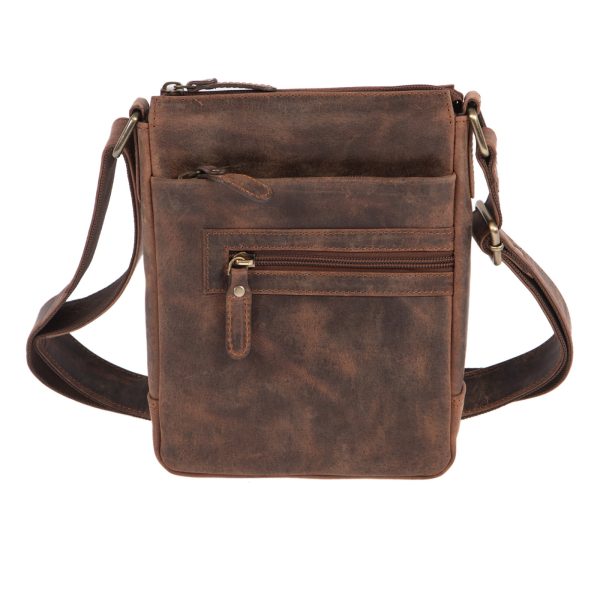 ΔΕ-2539OIL - Δερμάτινο τσαντάκι χιαστί