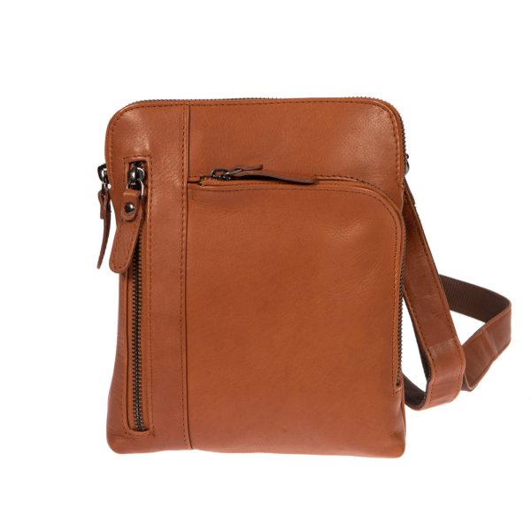 ΔΕ-2540C - Δερμάτινο τσαντάκι χιαστί