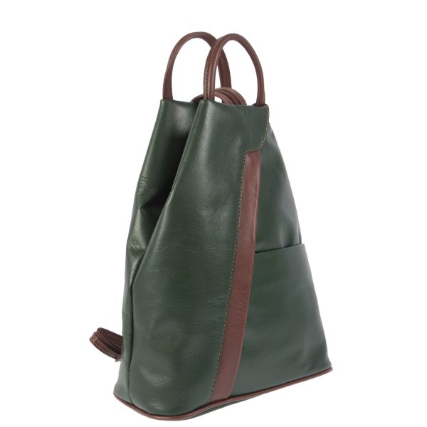 DE-2615GREEN (2) - Δερμάτινο σακίδιο πλάτης
