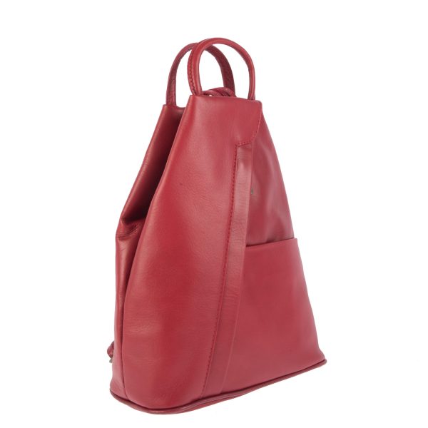 DE-2615RED (2) - Δερμάτινο σακίδιο πλάτης