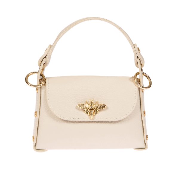 DE-302BEIGE (1) - Δερμάτινο τσαντάκι χιαστί για κινητό