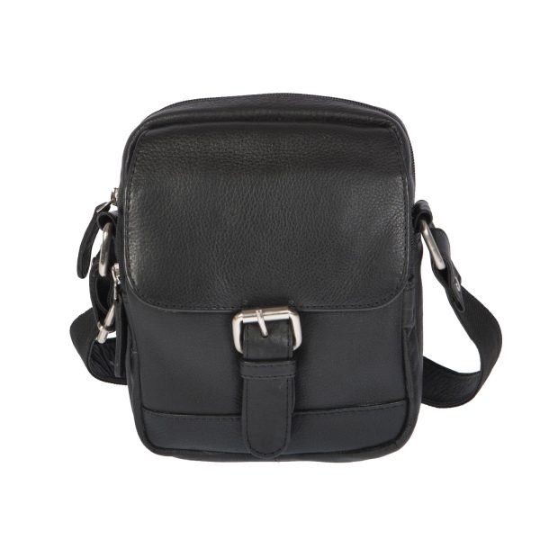 ΔΕ-5862 - Δερμάτινο τσαντάκι χιαστί