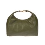 DE-7168OLIVE (1) - Δερμάτινη τσάντα χειρός
