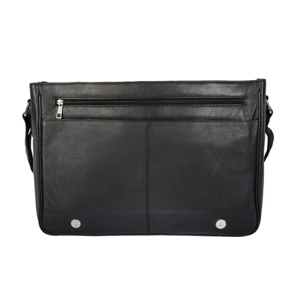 DE-849BLACK (4) - Δερμάτινη τσάντα ώμου