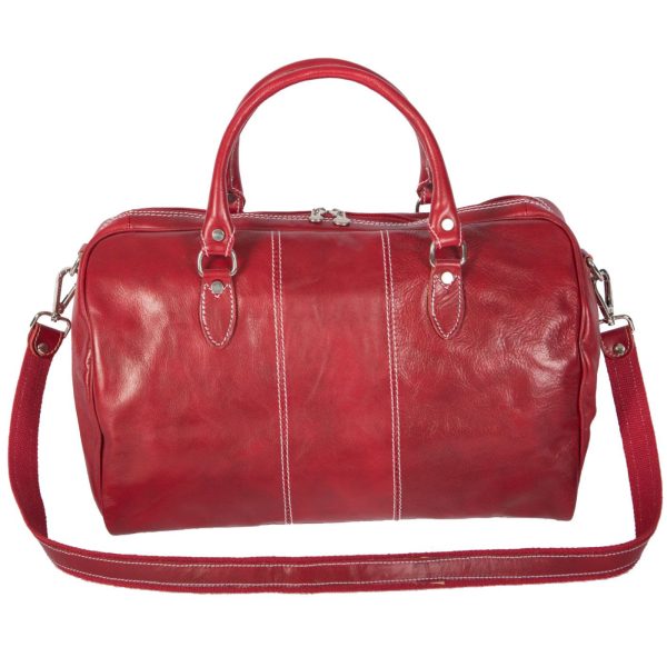 ΔΕ-8815MEDIUM - Δερμάτινη τσάντα ταξιδίου