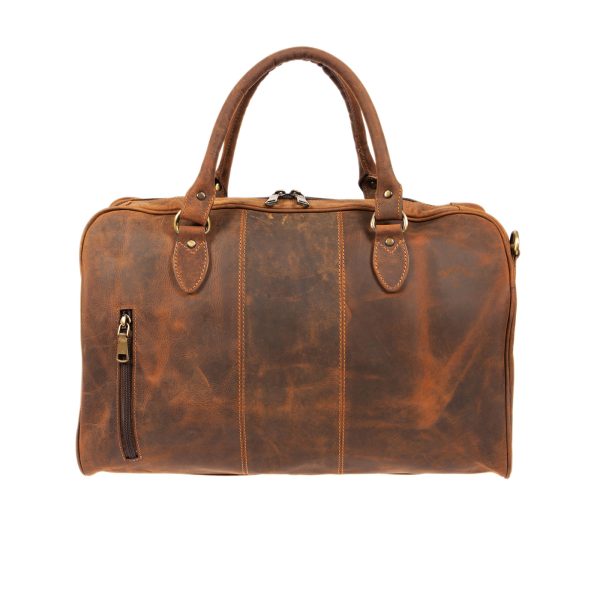 ΔΕ-8816 - Δερμάτινη τσάντα ταξιδίου