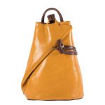 DE-135YELLOW (1) - Δερμάτινο σακίδιο πλάτης