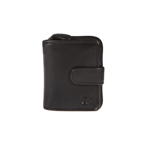 WS-1821BLACK (1) - Γυναικείο δερμάτινο πορτοφόλι