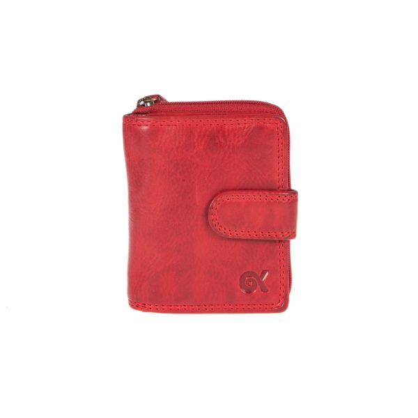 WS-1821RED (1) - Γυναικείο δερμάτινο πορτοφόλι