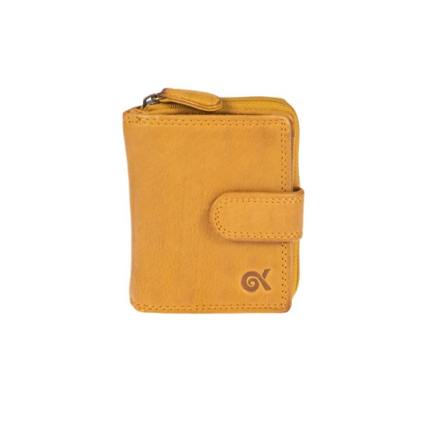 WS-1821YELLOW (1) - Γυναικείο δερμάτινο πορτοφόλι