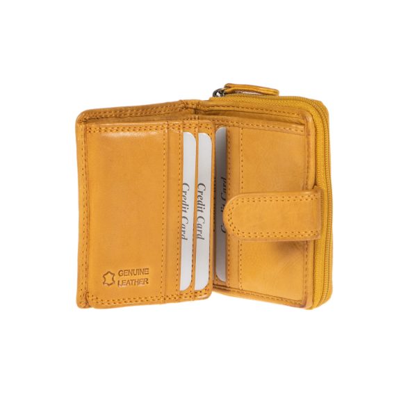 WS-1821YELLOW (2) - Γυναικείο δερμάτινο πορτοφόλι