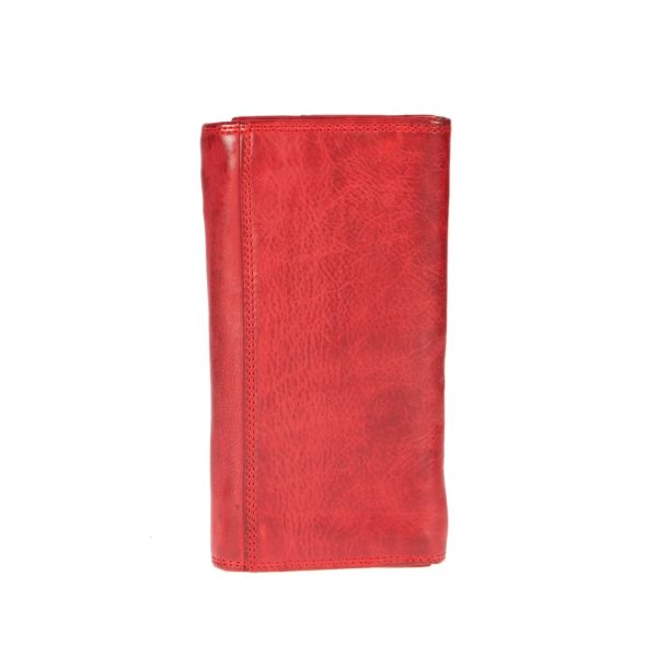 WS-1883RED (2) - Γυναικείο δερμάτινο πορτοφόλι