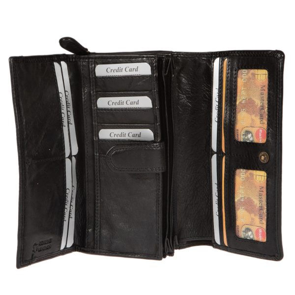 WS-200BLACK (4) - Γυναικείο δερμάτινο πορτοφόλι
