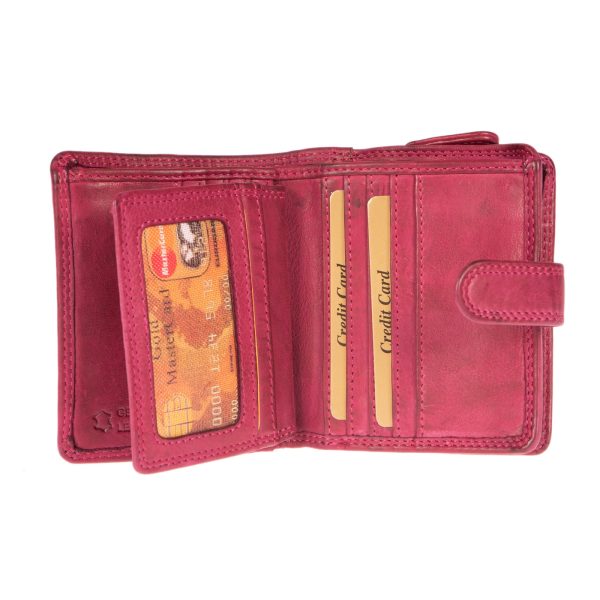 WS-2903FUCHSIA (2) - Γυναικείο δερμάτινο πορτοφόλι