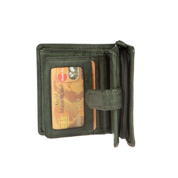 WS-2903GREEN (3) - Γυναικείο δερμάτινο πορτοφόλι