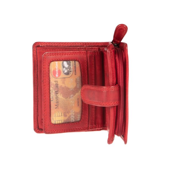 WS-2903RED (3) - Γυναικείο δερμάτινο πορτοφόλι