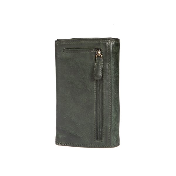 WS-482GREEN(2) - Γυναικείο δερμάτινο πορτοφόλι