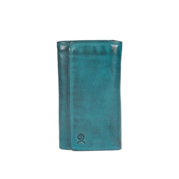 WS-482PETROL (1) - Γυναικείο δερμάτινο πορτοφόλι