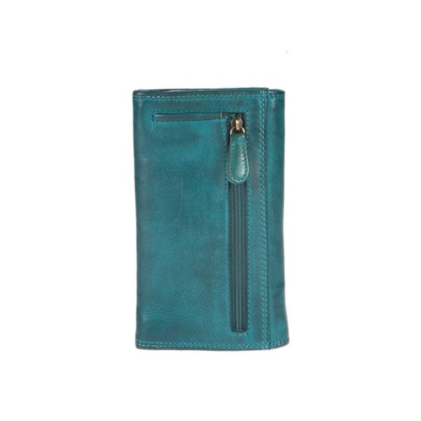 WS-482PETROL (2) - Γυναικείο δερμάτινο πορτοφόλι