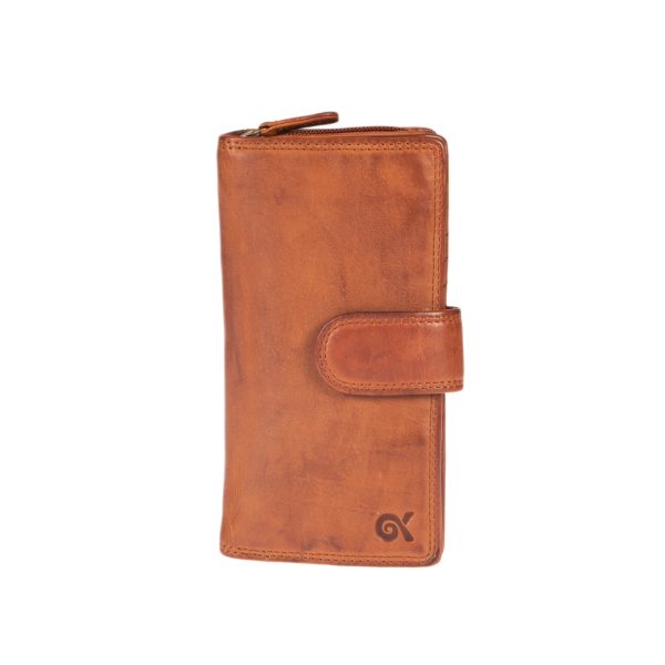 WS-7148COGNAC (1) - Γυναικείο δερμάτινο πορτοφόλι