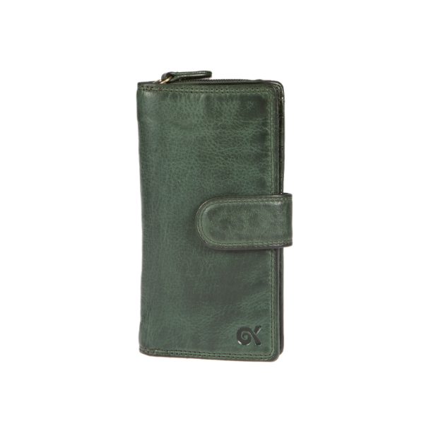 WS-7148GREEN (1) - Γυναικείο δερμάτινο πορτοφόλι