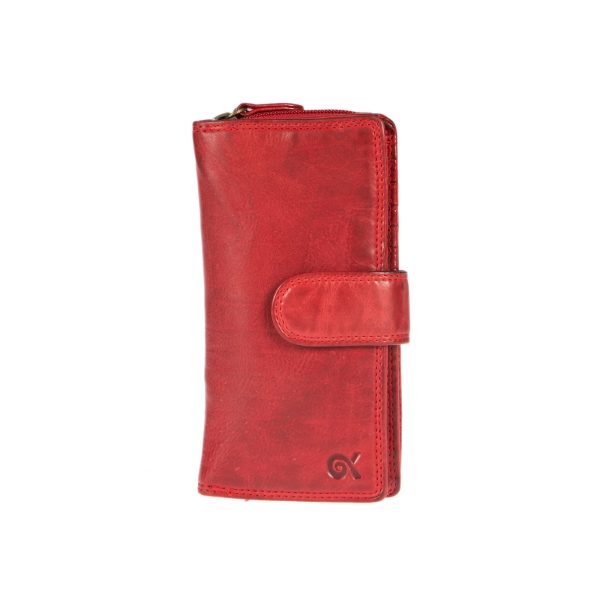 WS-7148RED (1) - Γυναικείο δερμάτινο πορτοφόλι
