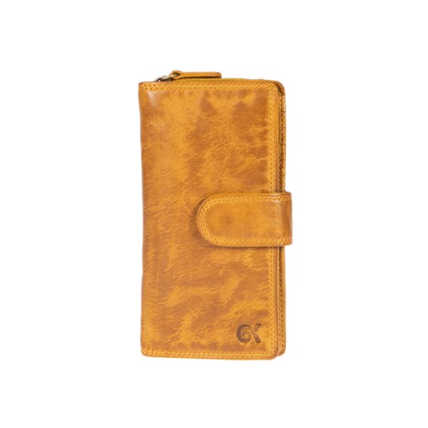 WS-7148YELLOW (1) - Γυναικείο δερμάτινο πορτοφόλι