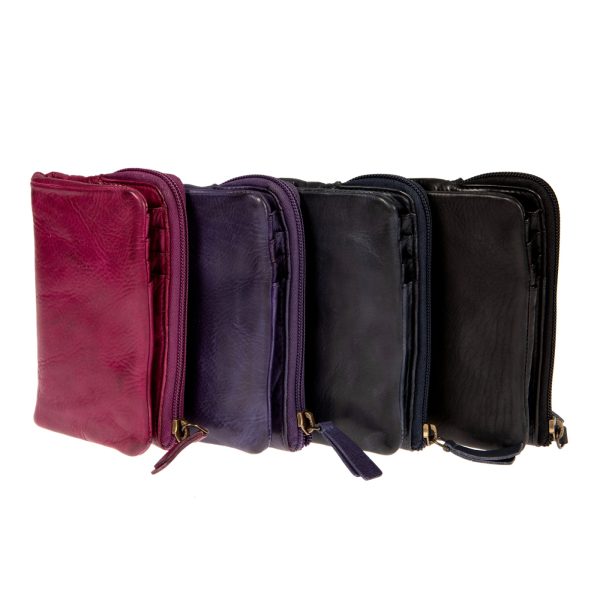 WS-91582 (1) - Δερμάτινο γυναικείο πορτοφόλι πλυμένο