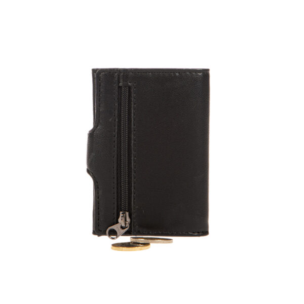604BLACK (2) - Πορτοφόλι με μηχανισμό καρτών