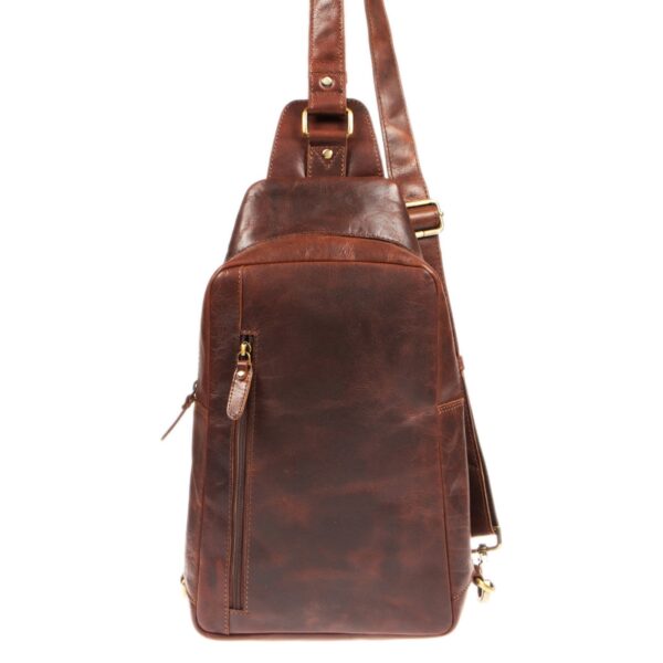 DE-1296 V (4) - Δερμάτινη τσάντα χιαστί