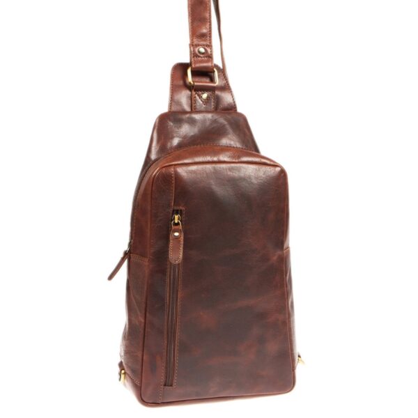 DE-1296 V (5) - Δερμάτινη τσάντα χιαστί