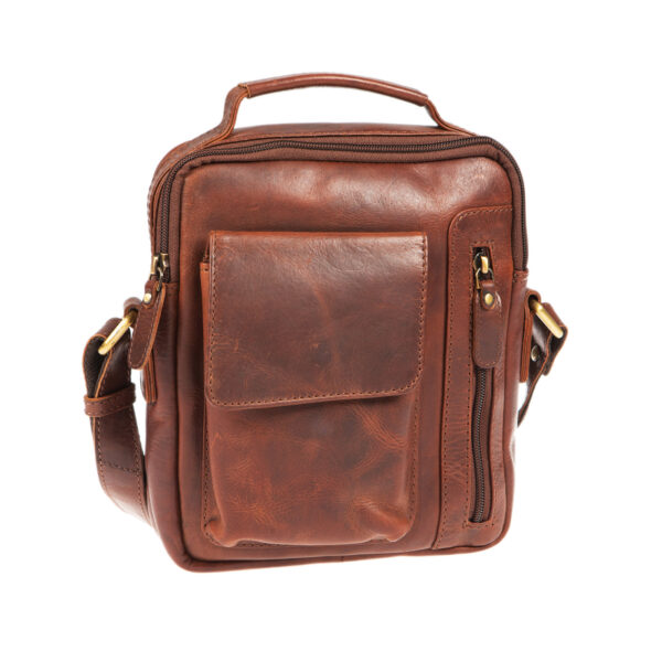 DE-2541 V (3) - Δερμάτινο τσαντάκι χιαστί