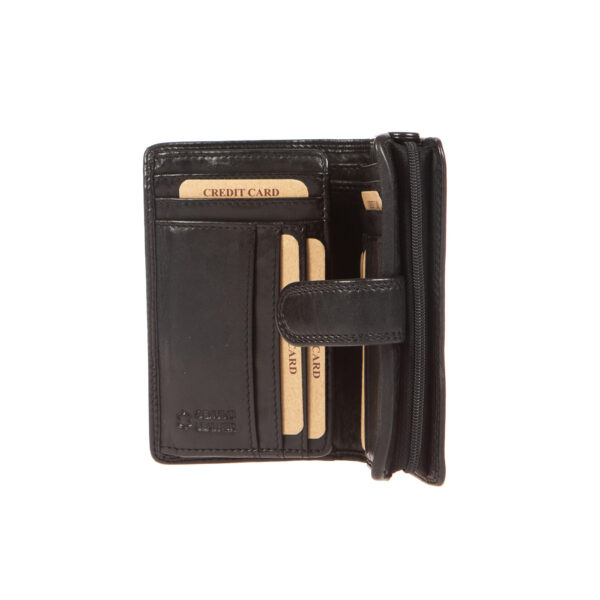 WS-3108BLACK (2) - Γυναικείο δερμάτινο πορτοφόλι