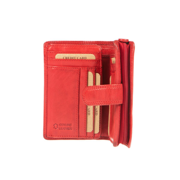 WS-3108RED (2) - Γυναικείο δερμάτινο πορτοφόλι