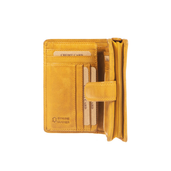 WS-3108YELLOW (2) - Γυναικείο δερμάτινο πορτοφόλι
