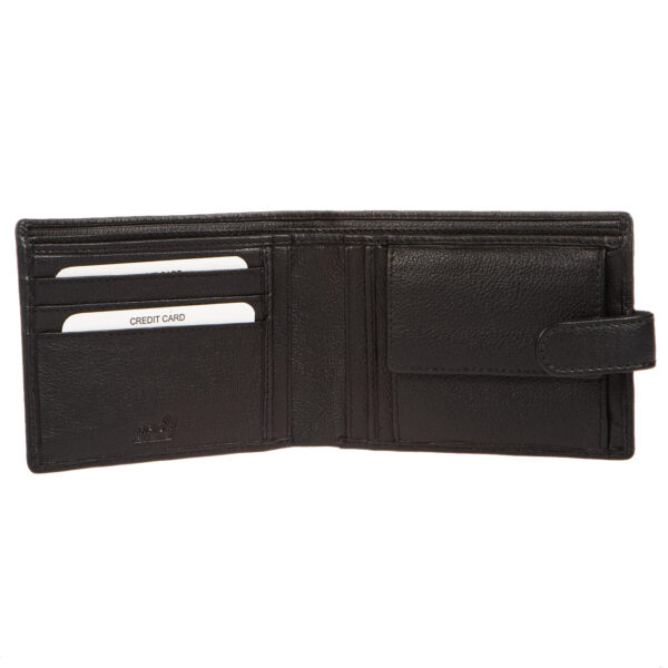 893BLACK (2) - Δερμάτινο πορτοφόλι μεγέθους ταυτότητας