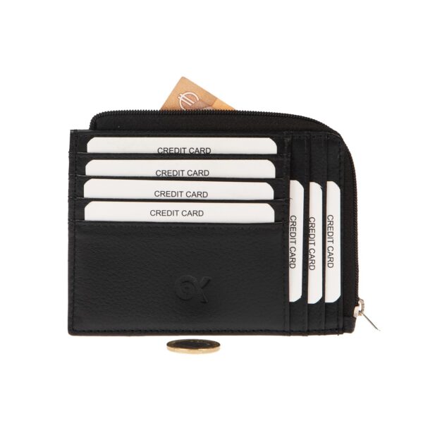 2030-BLACK Δερμάτινο πορτοφόλι