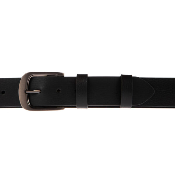 CST-0025-39 BLACK - Δερμάτινη ζώνη