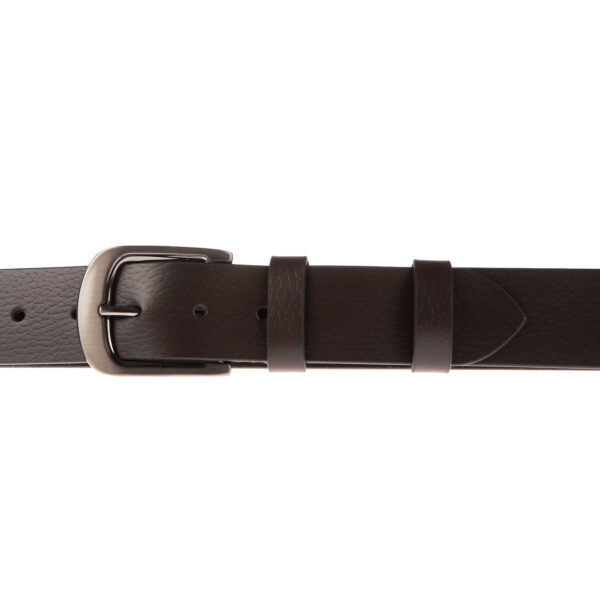 CST-0025-39 BROWN - Δερμάτινη ζώνη