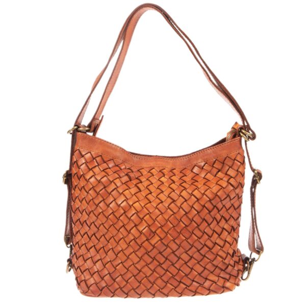 DE-6610 TAN (1) - Δερμάτινη τσάντα ώμου