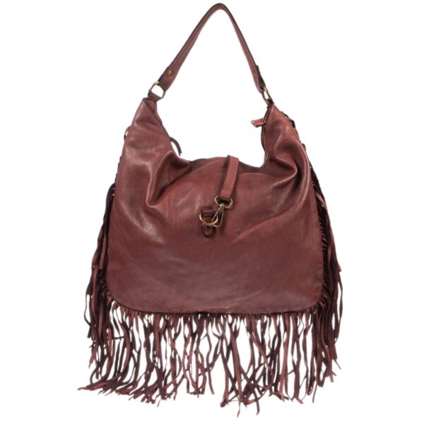 DE-6700 BORDEAUX (1) - Δερμάτινη τσάντα ώμου