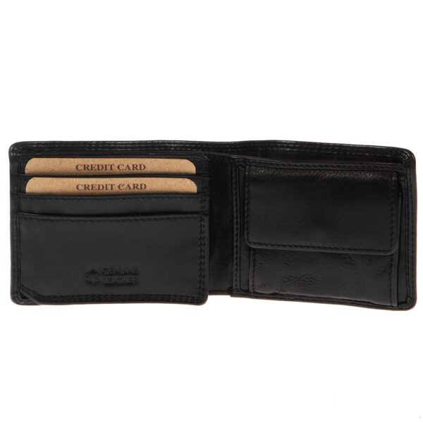 N-1015BLACK (2) - Ανδρικό δερμάτινο πορτοφόλι